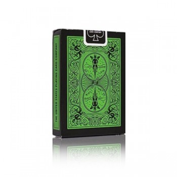 Bicycle Rider Back Reverse kortos (žalios ir juodos sp.)